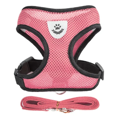 Reflective Step in Mesh Dog Harness - No Pull, Quick Fit, Comfortable, Velcro-Adjustable Pet Harnesses for Walking & Training - Small, Medium Dogs