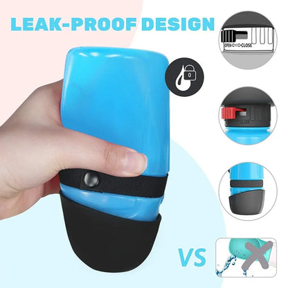 Portable Dog Water Bottle for Walking, Travel Pet Water Bottle Leakproof Collapsible Water Bottle Dog Water Dispenser Fit Any Standard Car Cup Holder