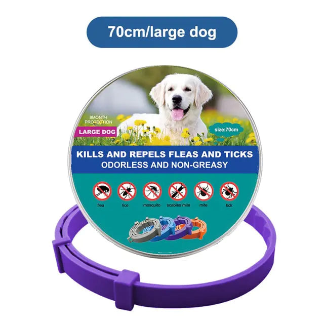 Dog Flea Tick Prevention Collar: Effective Flea Collar and Prevention for Dogs & Cat- Safe Dog Ticks Fleas Collars - Reliable Tick Flea Collars for Dogs