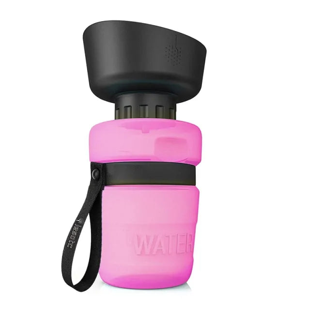 Portable Dog Water Bottle for Walking, Travel Pet Water Bottle Leakproof Collapsible Water Bottle Dog Water Dispenser Fit Any Standard Car Cup Holder