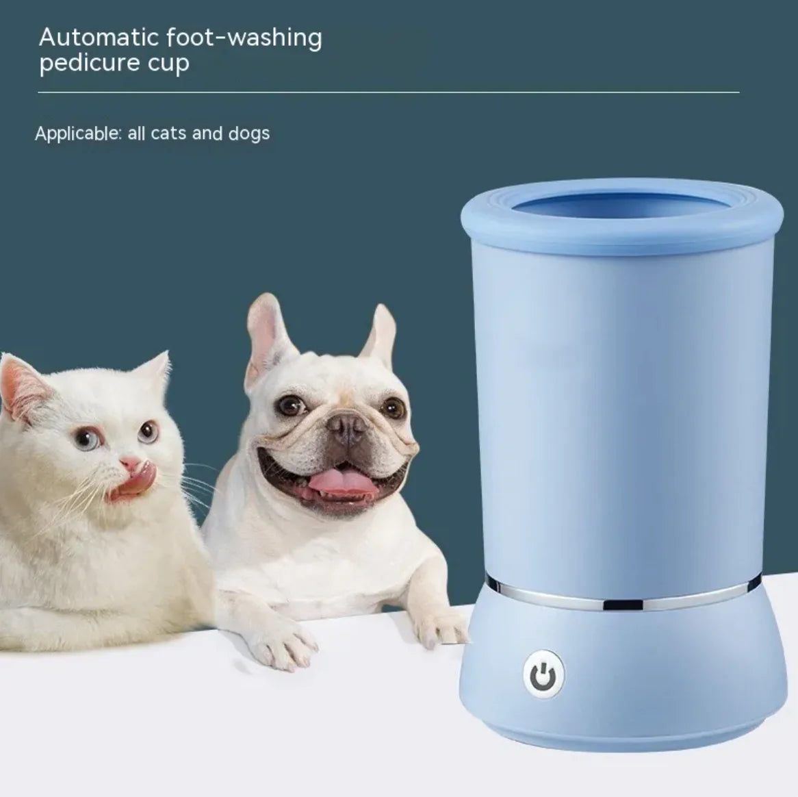 Automatic Dog Paw Cleaner and Massager, Electric Paw Washer for Dogs Portable Paw Cleaner Cup, Dog Foot Cleaning Machine