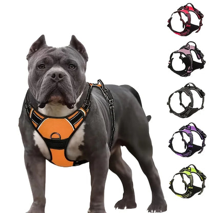 Pet No Pull Harness Breathable Sport Vest with Handle-Dog Harnesses Reflective Adjustable for Medium Large Dogs