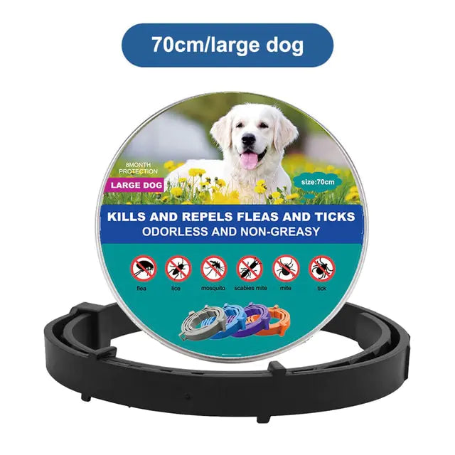 Dog Flea Tick Prevention Collar: Effective Flea Collar and Prevention for Dogs & Cat- Safe Dog Ticks Fleas Collars - Reliable Tick Flea Collars for Dogs