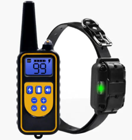 Dog Shock Collar with Remote, Dog Training Electric Collar, Waterproof Rechargeable, 1640 ft Dog Shock Collar with LED Light, Beep, Vibration, Shock for Medium/Large Electronic Collars Dogs