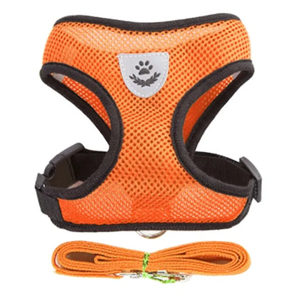 Reflective Step in Mesh Dog Harness - No Pull, Quick Fit, Comfortable, Velcro-Adjustable Pet Harnesses for Walking & Training - Small, Medium Dogs