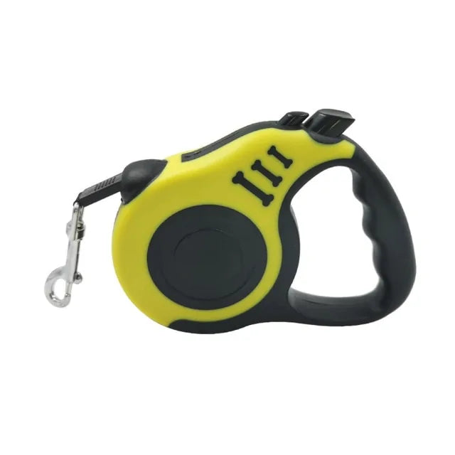 Retractable Dog Leash with Anti-Slip Handle | 16.4 ft Strong Nylon Tape | One-Handed Brake, Pause, Lock