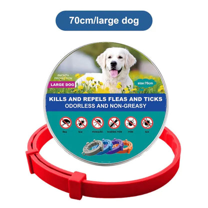 Dog Flea Tick Prevention Collar: Effective Flea Collar and Prevention for Dogs & Cat- Safe Dog Ticks Fleas Collars - Reliable Tick Flea Collars for Dogs