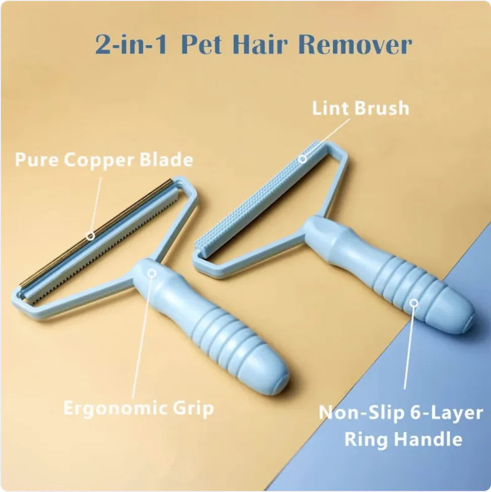 Pet hair remover - Special Dog Hair Remover Multi Fabric Edge and Carpet Scraper by Uproot Clean - Cat Hair Remover for Couch, Pet Towers & Rugs - Gets Every Hair!