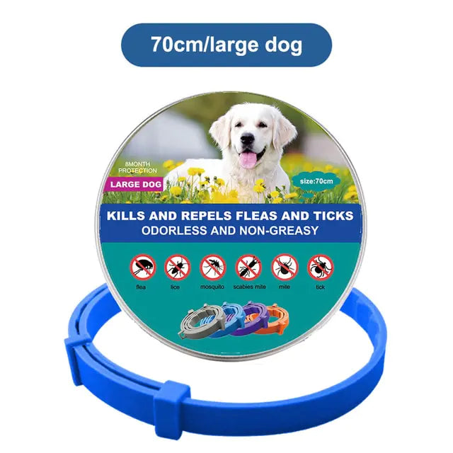 Dog Flea Tick Prevention Collar: Effective Flea Collar and Prevention for Dogs & Cat- Safe Dog Ticks Fleas Collars - Reliable Tick Flea Collars for Dogs